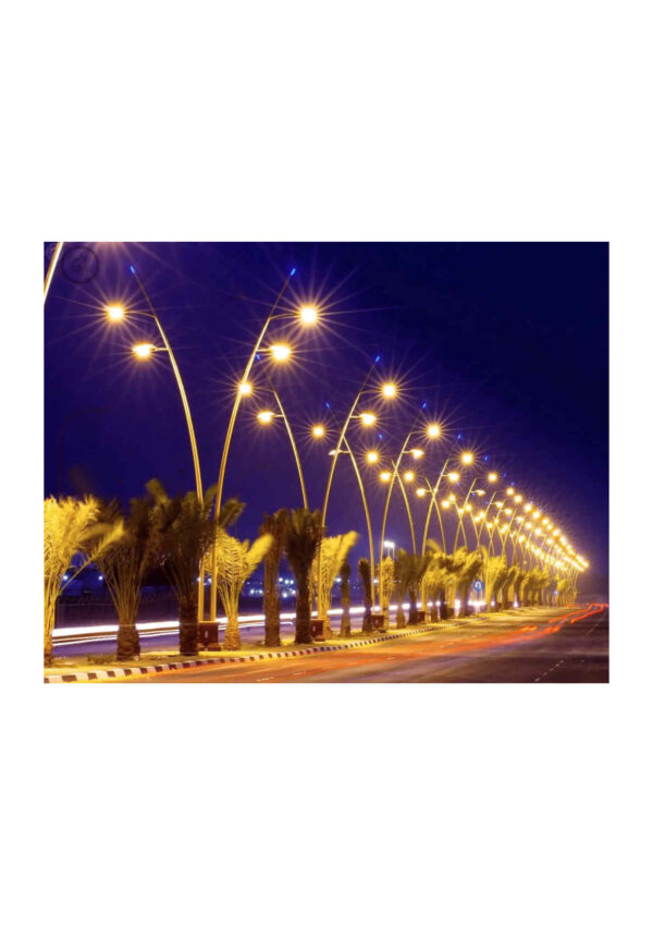 162 عامود إنارة LED