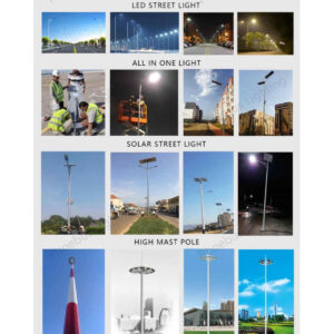 142 عامود إنارة LED